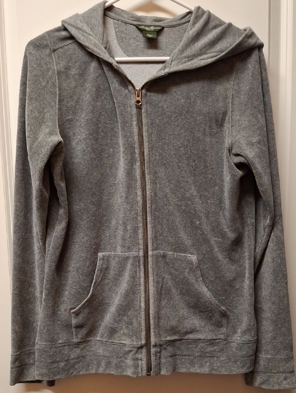 Eddie Bauer Heather Gray Full-Zip Hoodie